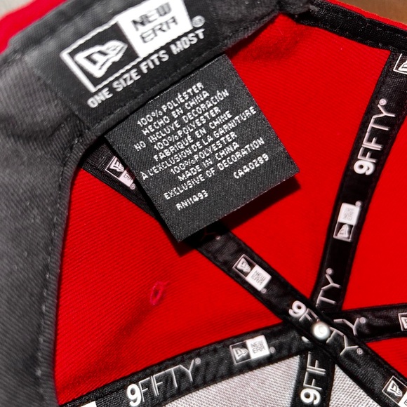 Red MLB New York Yankees Snapback Hat - 9FIFTY Baseball Cap - Picture 7 of 8